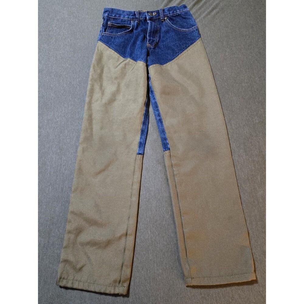 RedHead Boys Size 14 Roughneck Field Pants Canvas Faced Denim Brush Guard Jeans